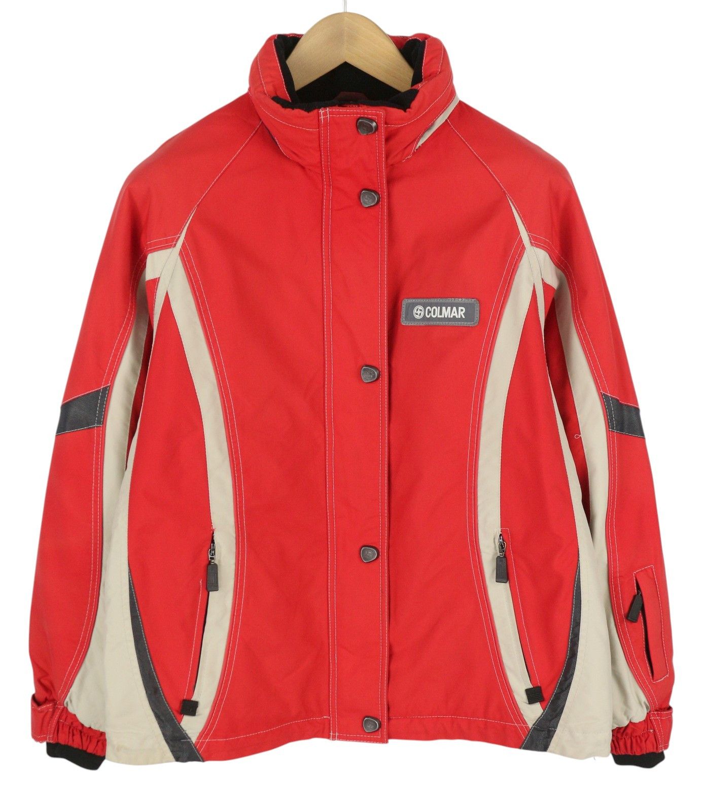 Colmar 44 Red Vintage Hidden Hood Full Zip Lined Lightweight 86456 Size US S / EU 44-46 / 1 - 1 Thumbnail