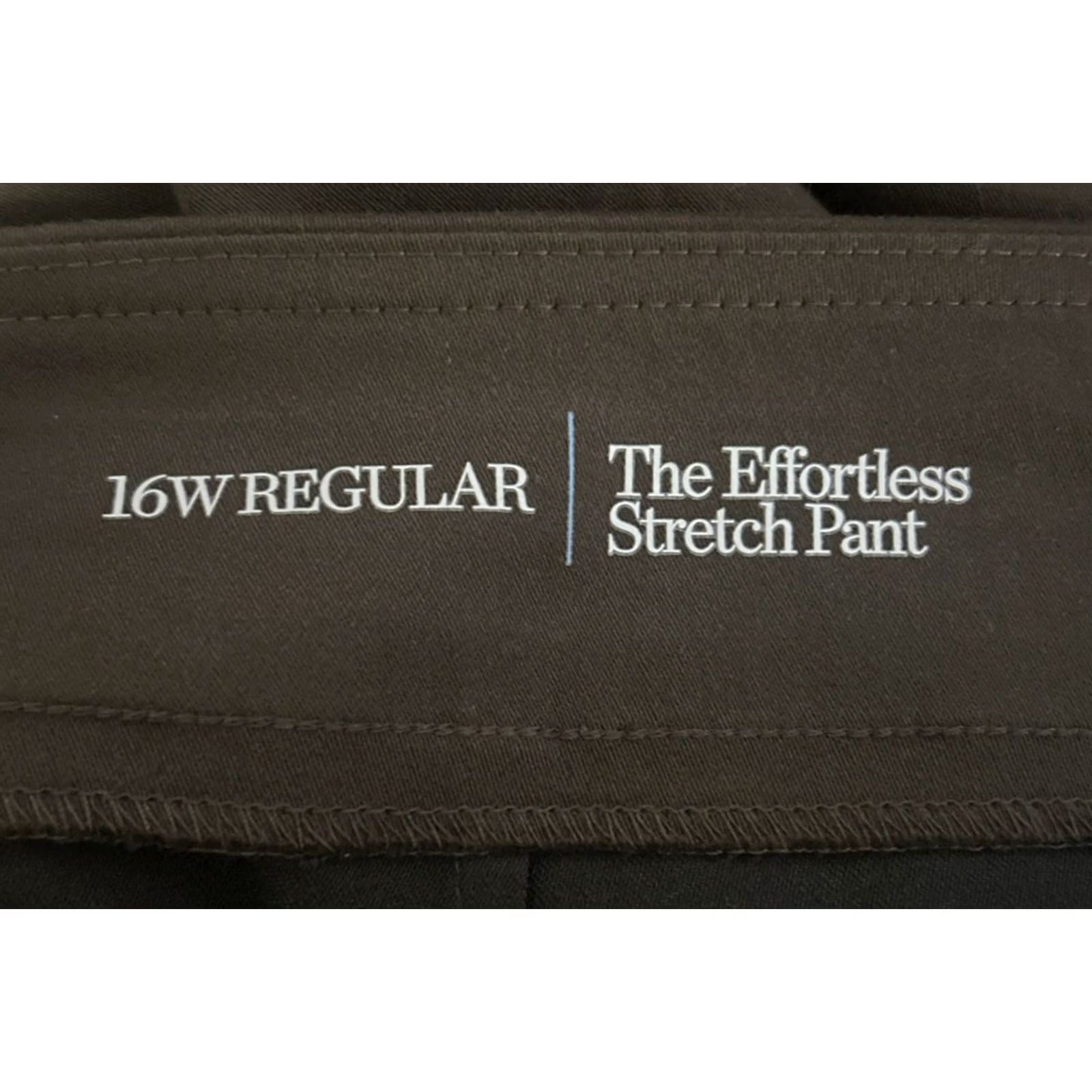Croft & Barrow Croft & Barrow Pants Womens 16W R Brown Stretch Pull On Elastic Waist Pockets NWT Size 38" / US 16 / IT 52 - 4 Thumbnail