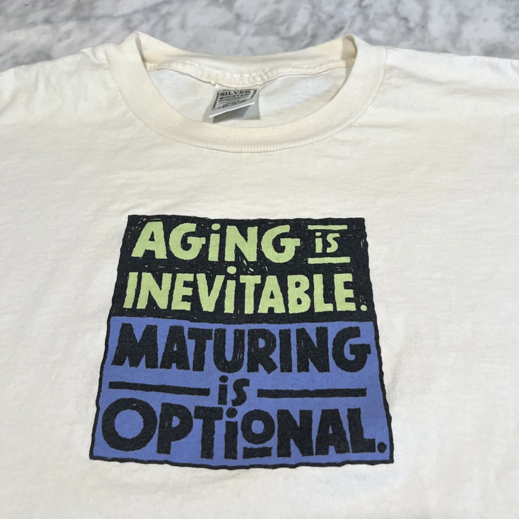Vintage VINTAGE Silver Mountain Sportswear T Shirt USA Shirt Adult XL White Graphic Print 90s/USA Mens Size US XL / EU 56 / 4 - 2 Thumbnail