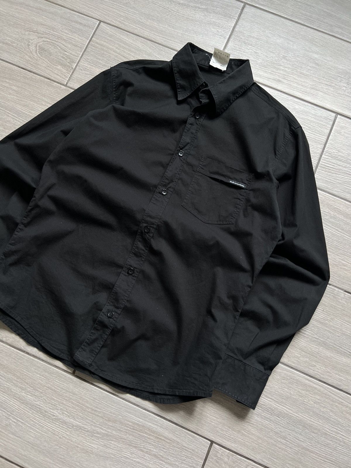 Dolce & Gabbana × Vintage Vintage Dolce Gabbana Shirt Logo Rare Black Size L Old Money Size US L / EU 52-54 / 3 - 12 Thumbnail
