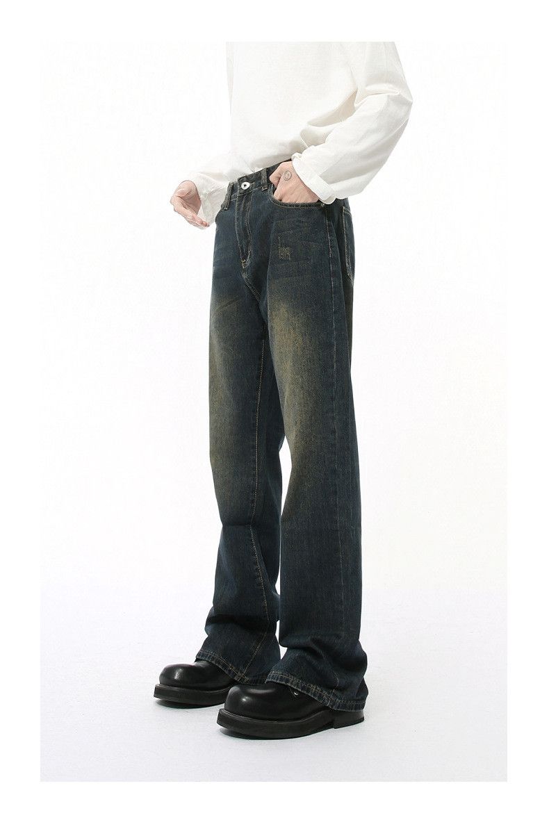 Vintage American-style flared distressed casual jeans Size US 34 / EU 50 - 4 Thumbnail