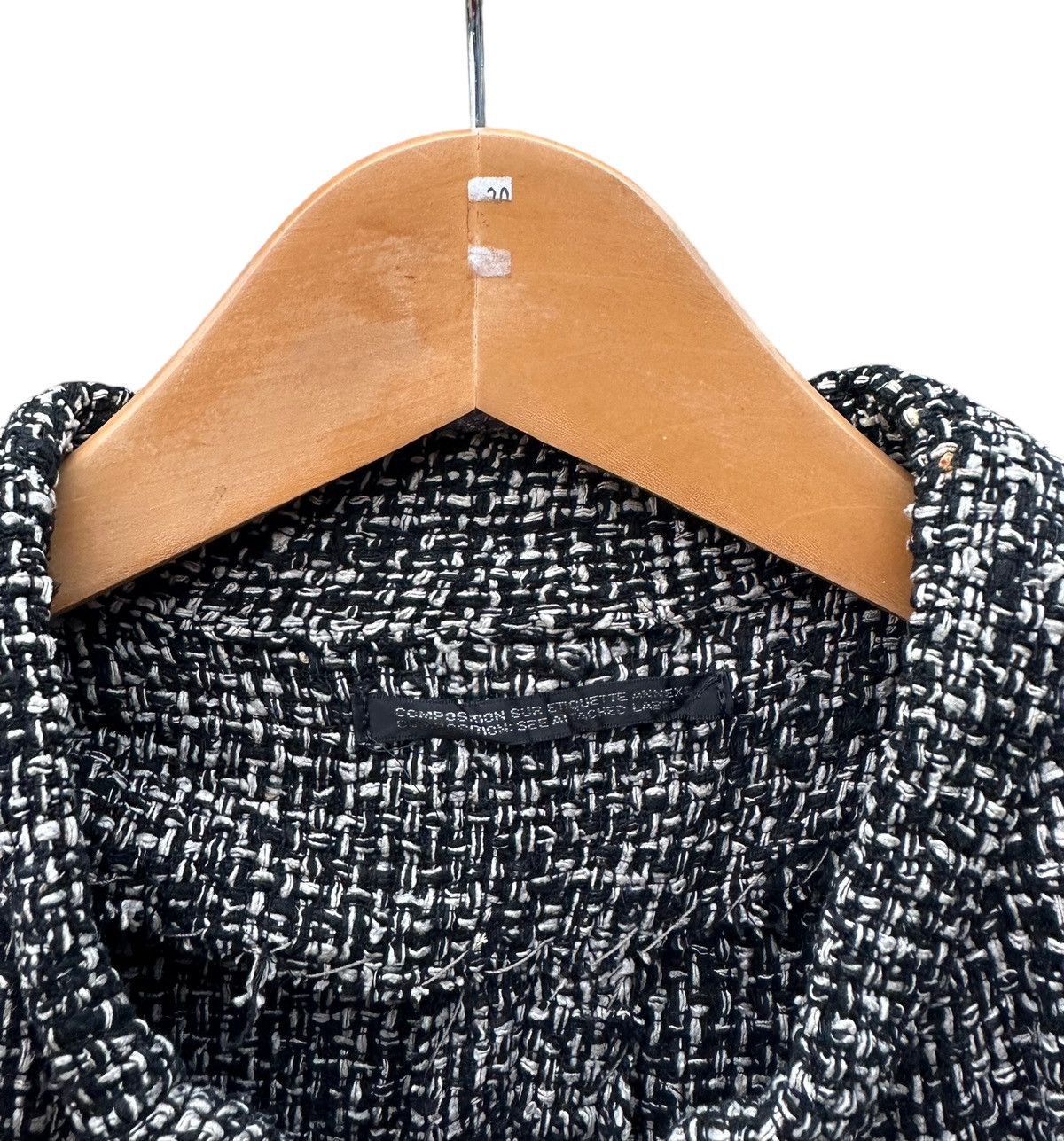 Yohji Yamamoto 🔥ARCHIVED🔥ss1997 Yohji Yamamoto signature silk tweed jacket Size S / US 4 / IT 40 - 7 Thumbnail