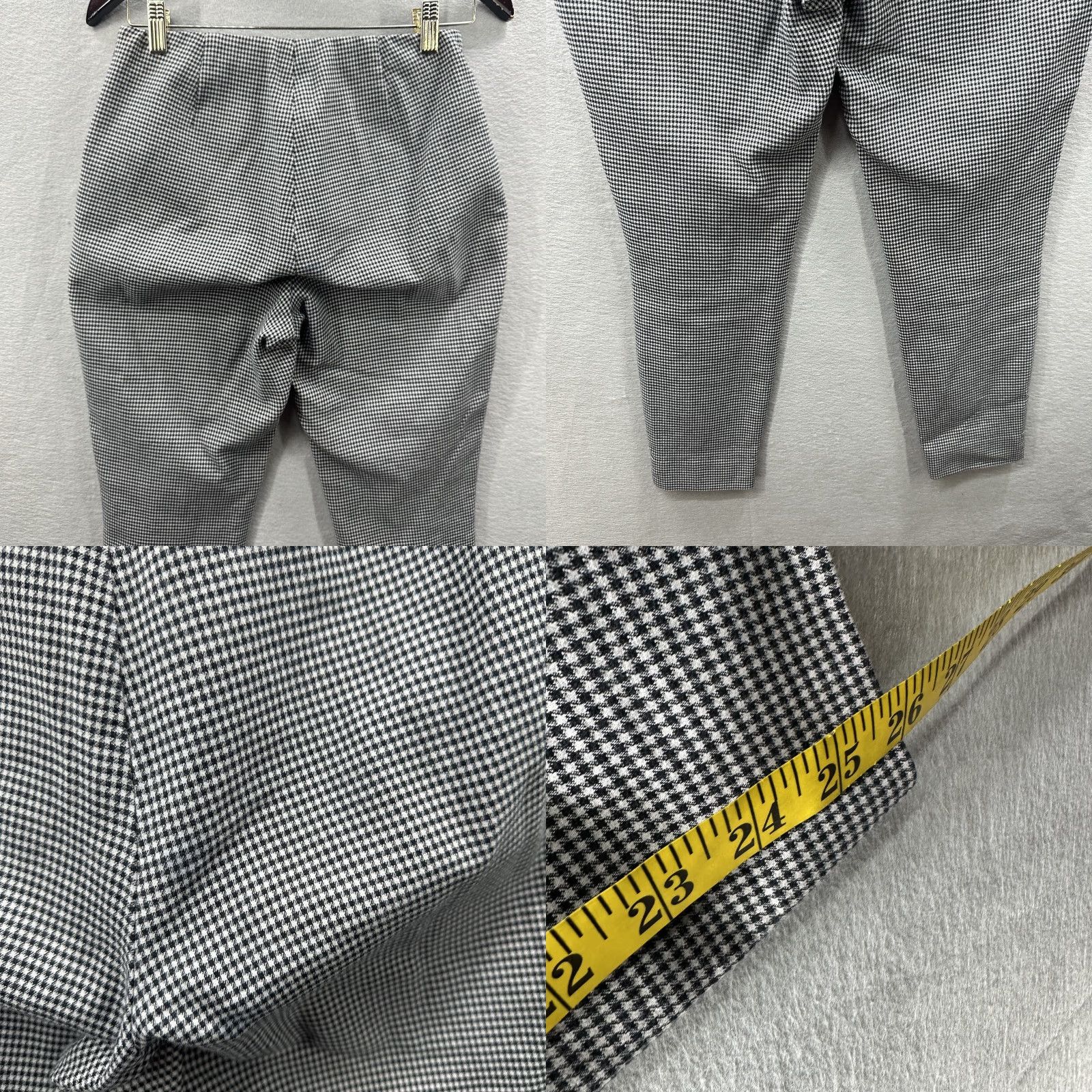 Polo Ralph Lauren Polo Ralph Lauren Pants Womens 6 Houndstooth Stretch Pull On Slim Fit Trousers Size 28" / US 6 / IT 42 - 8 Thumbnail
