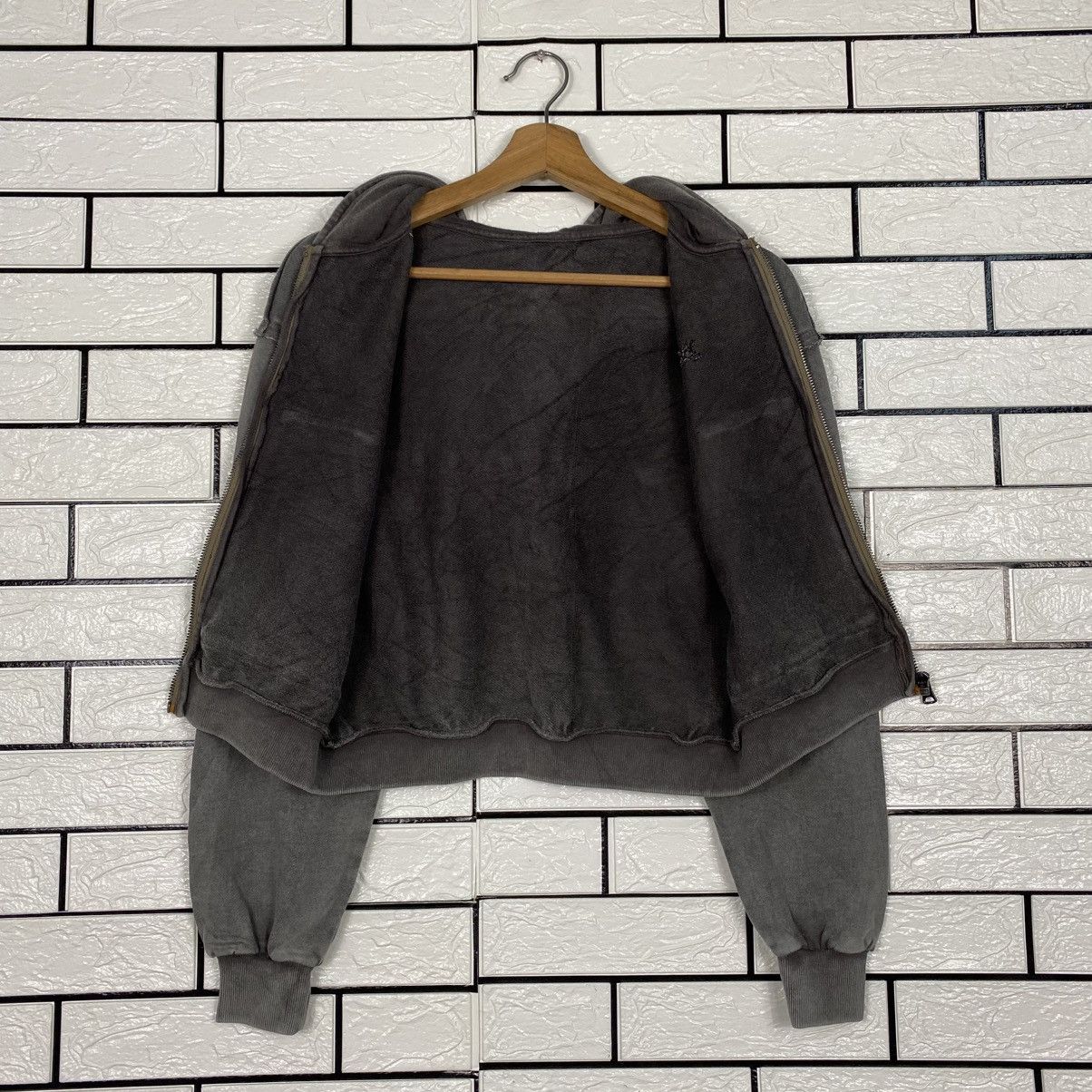 Japanese Brand Cropped Detroit Bomber Hoodie Jacket Unbranded Issey Miyake Size US M / EU 48-50 / 2 - 14 Thumbnail