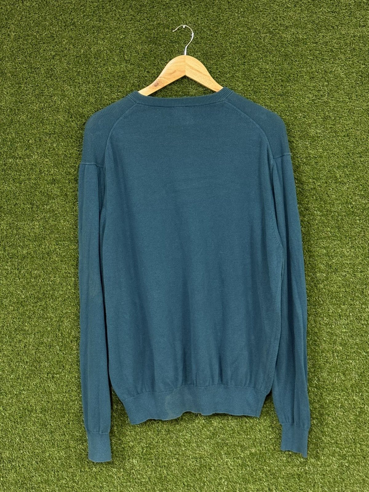 Chaps Chaps Crest Logo Blue V Neck Knit Sweater XL Size US XL / EU 56 / 4 - 4 Thumbnail