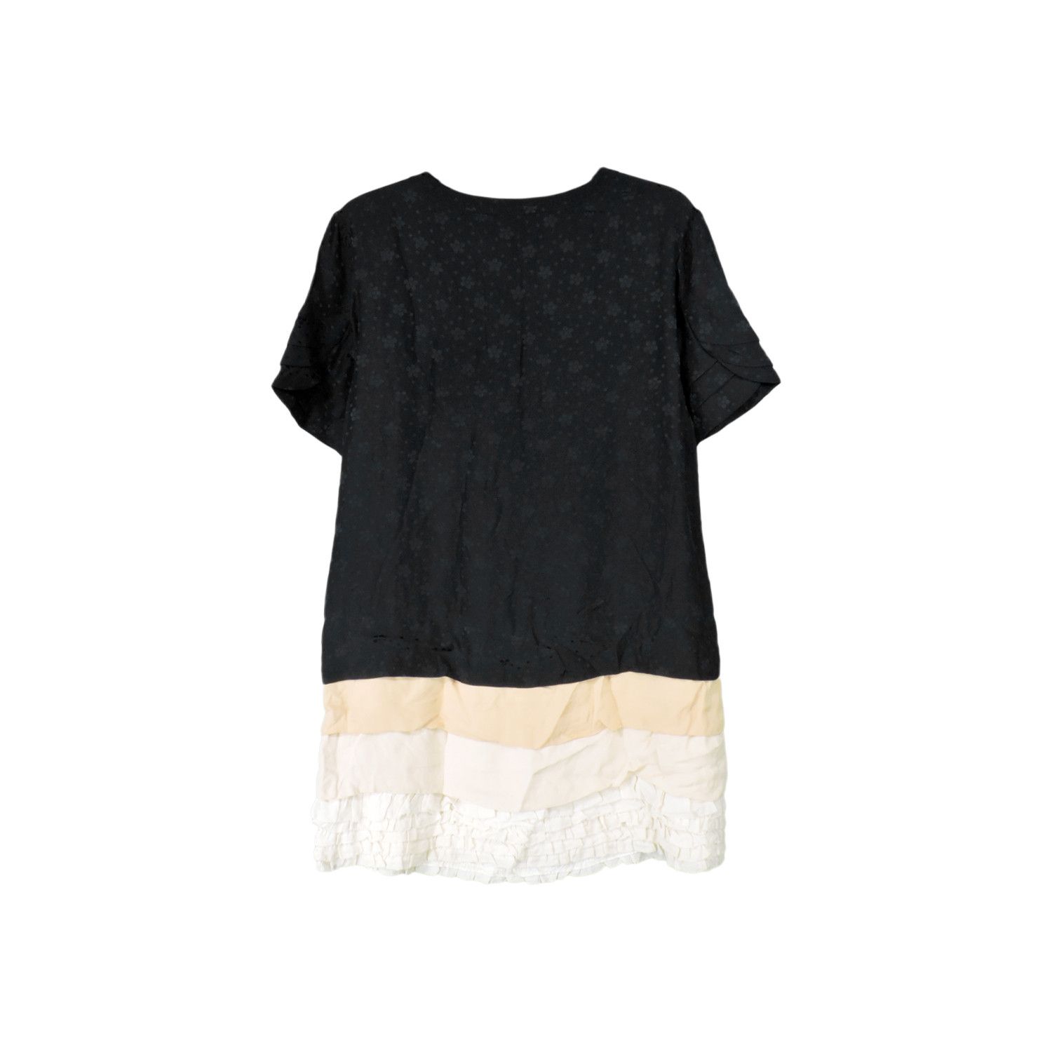 Marc Jacobs MARC BY MARC JACOBS RUFFLE TIERED SILK DROP WAIST MINI DRESS Size XS / US 0-2 / IT 36-38 - 2 Thumbnail