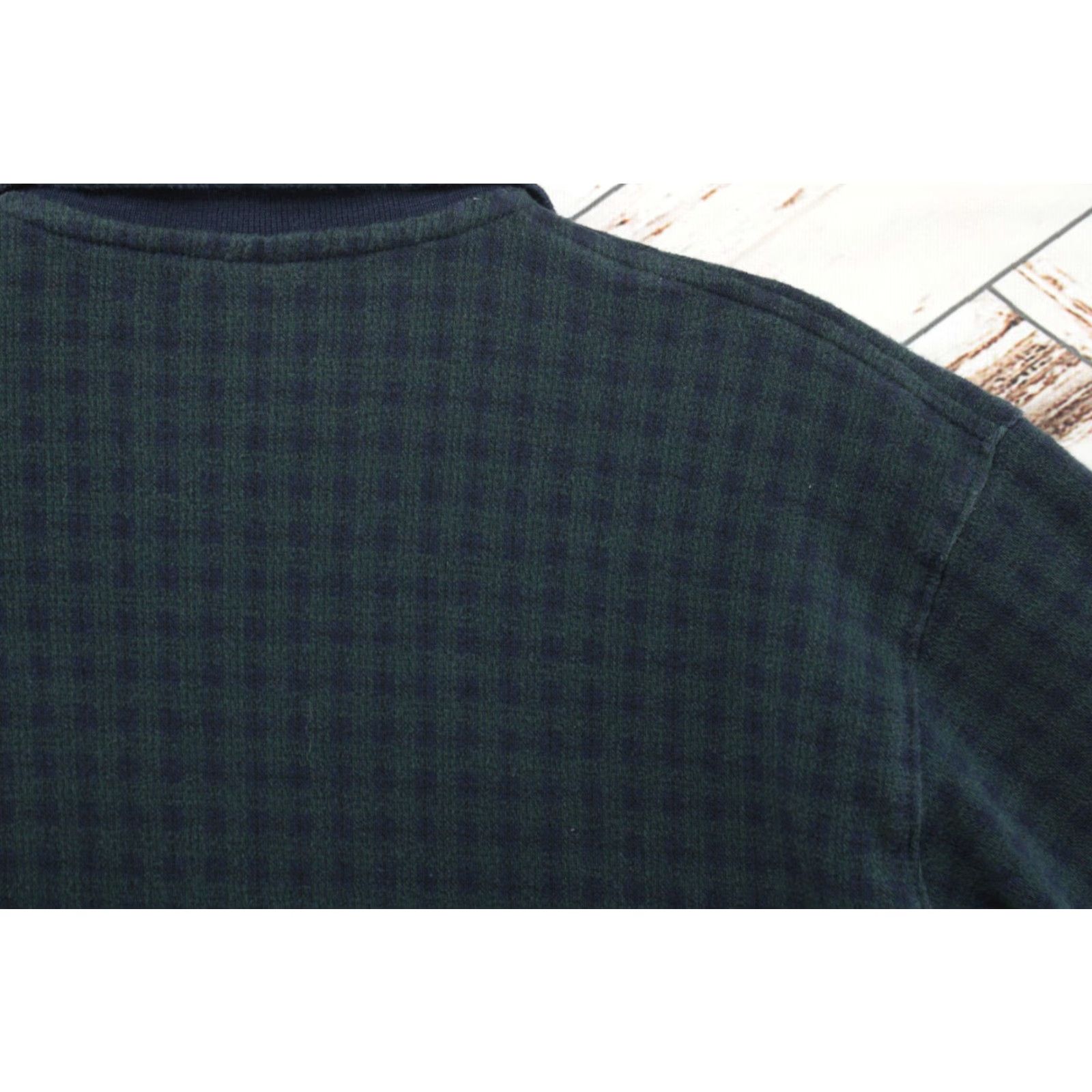 Polo Ralph Lauren VINTAGE Polo Ralph Lauren Sweater Shirt Men L Blue Green Check Cotton Knit Pullover Embroidered Logo 90s Preppy Mens Size US L / EU 52-54 / 3 - 6 Thumbnail
