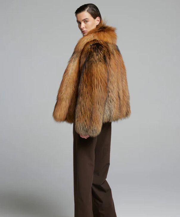 Other Women’s Cross Fox Fur Coat Size L / US 10 / IT 46 - 4 Thumbnail