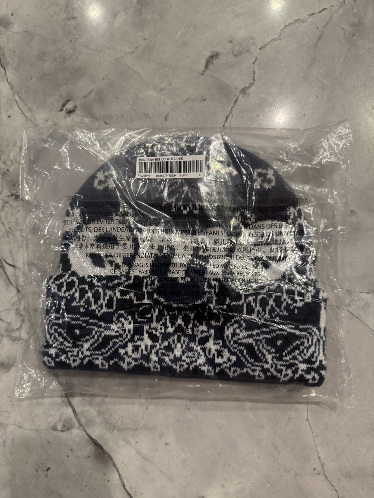 Supreme Supreme Beanie Blue bandana Size ONE SIZE - 2 Thumbnail