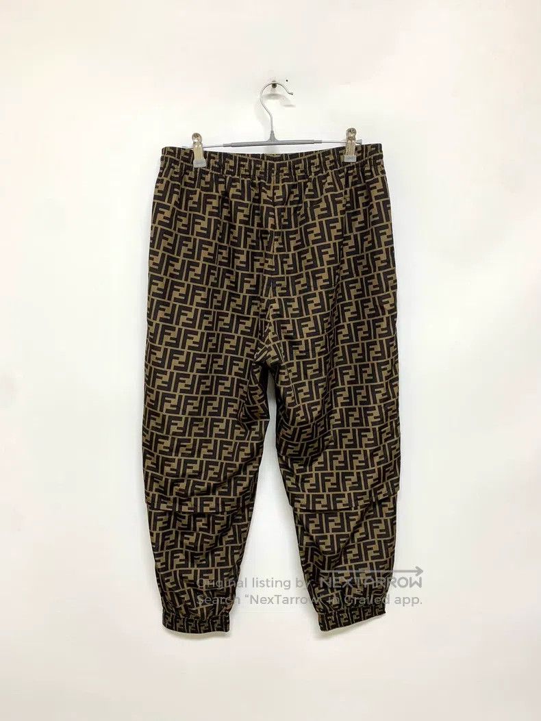 Fendi Fendi Double F Logo Printed Drawcord Waist Casual Pants Size US 30 / EU 46 - 2 Thumbnail