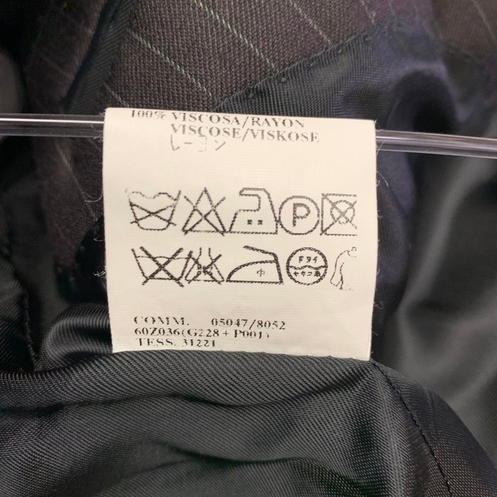 Costume National Size 38 Brown Grey Pinstripe Wool Single Button Suit Size 38R - 12 Thumbnail