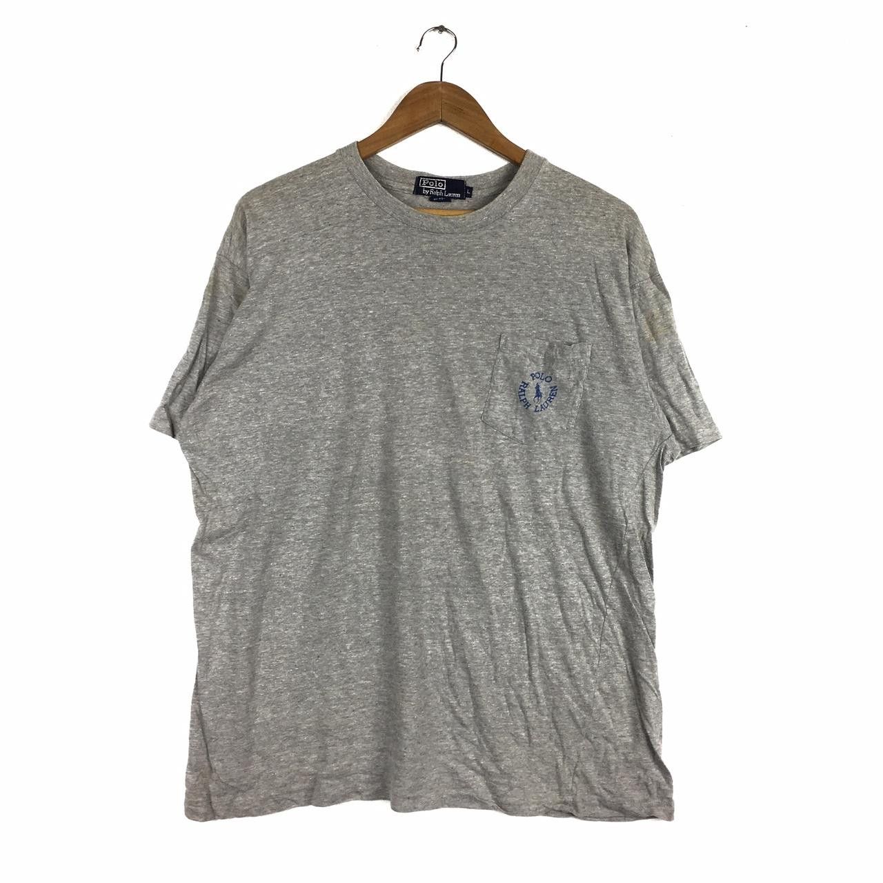Vintage Vintage POLO RALPH LAUREN Small Pony Gray Tee T-Shirt Usa Size US L / EU 52-54 / 3 - 1 Thumbnail