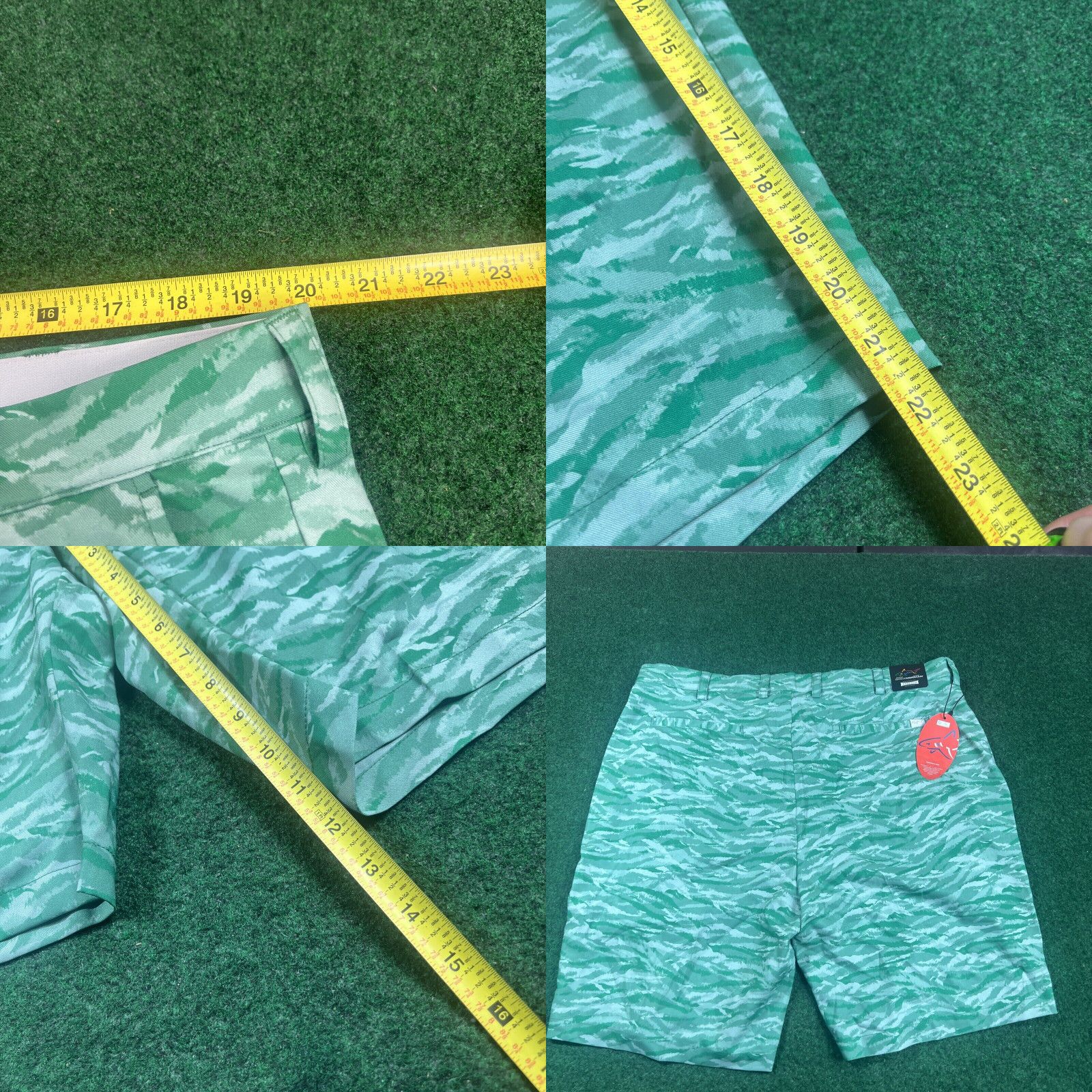 Vintage Greg Norman Shorts Mens 40 Green Camo Golf Chino Microlux Stretch NWT Size US 40 / EU 56 - 8 Thumbnail