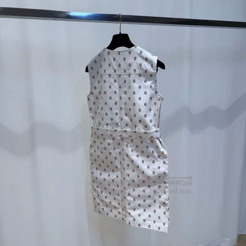 Hermes Hermes Pig Nose Printed Dress Size XXS / US 00 / IT 34 - 5 Thumbnail