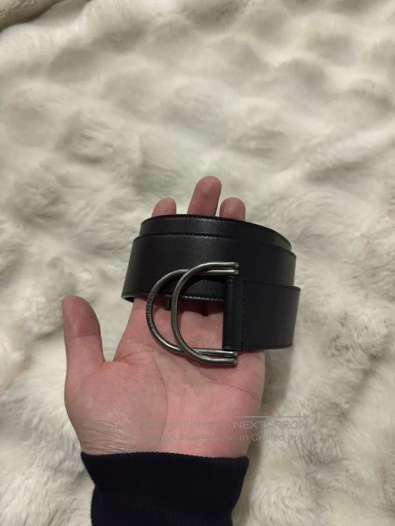 Saint Laurent Paris Saint Laurent Paris size 90 Double Ring Leather Belt Size ONE SIZE - 1 Thumbnail