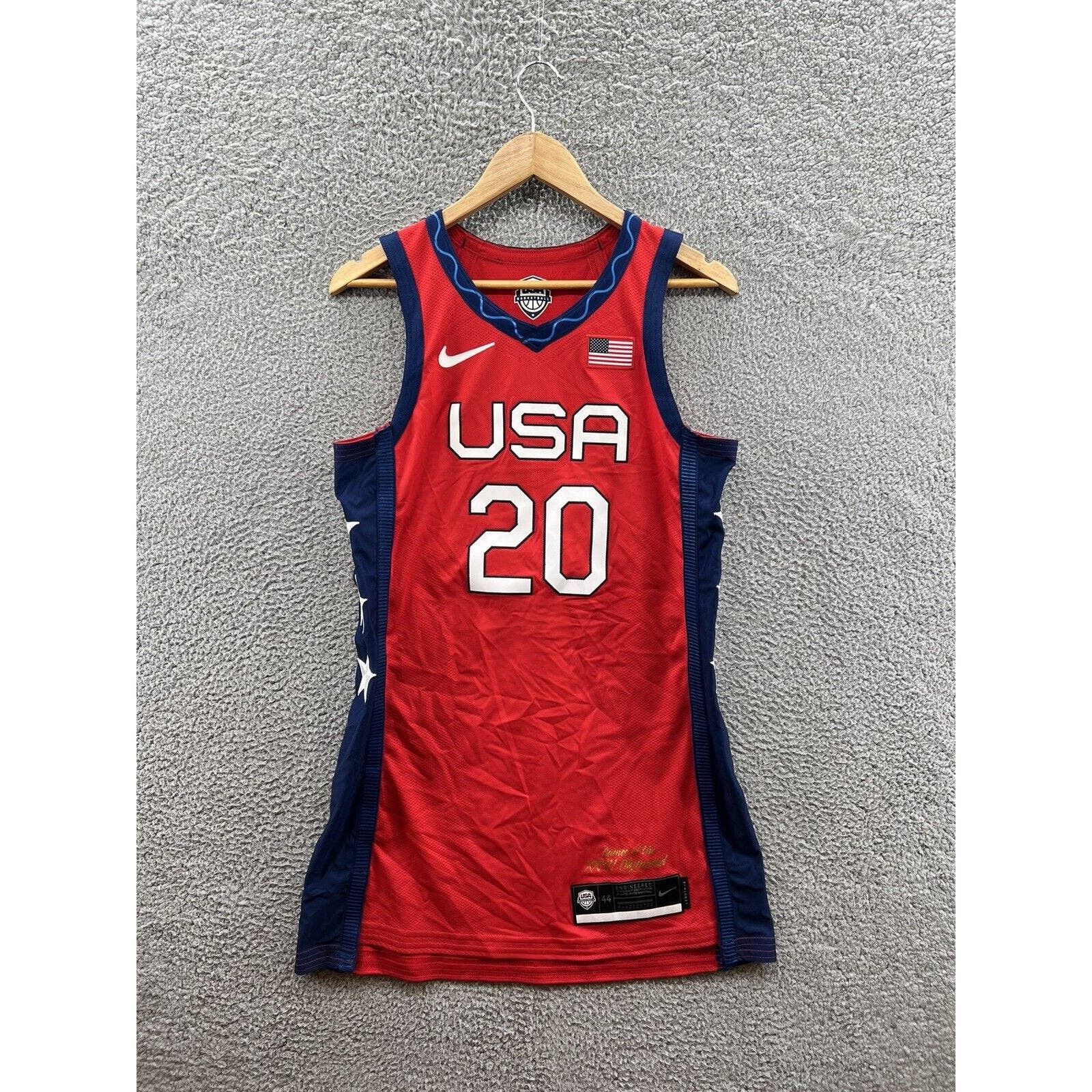 image of Nike Team Usa Tokyo Olympics 2020 Basketball Jersey Size 44 in Red, Men's