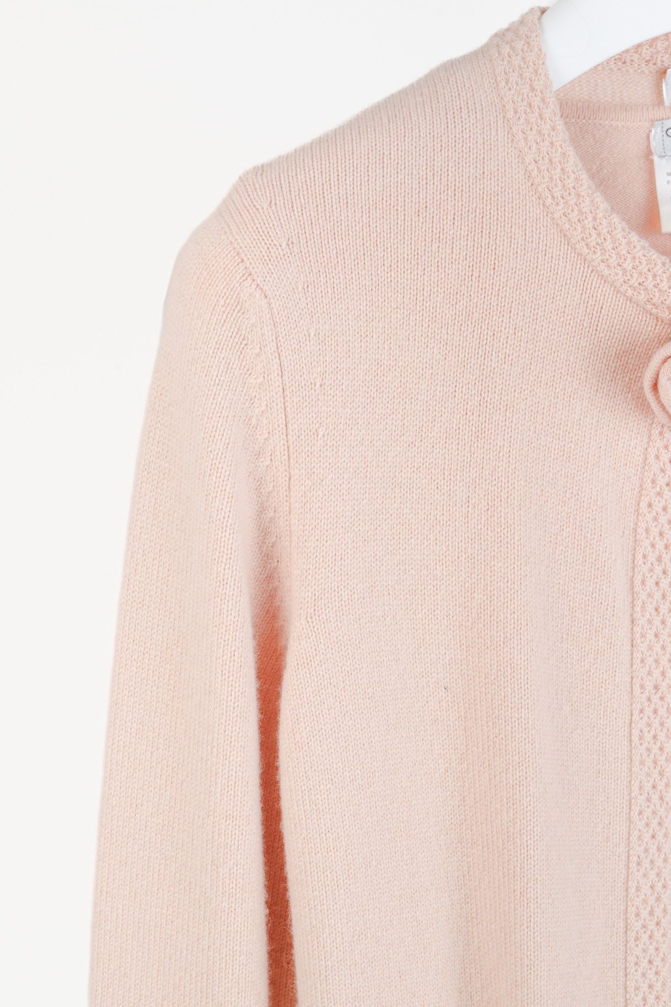Chanel Chanel SS/05 Light Pink Cashmere Rosette Sweater Twinset Size M / US 6-8 / IT 42-44 - 5 Thumbnail