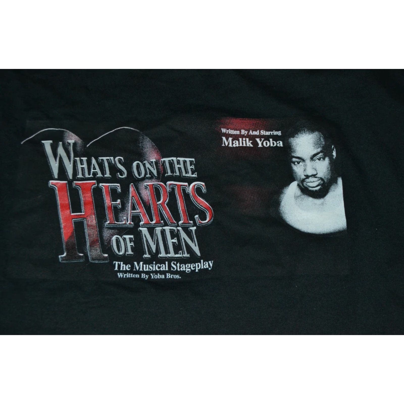 Gildan What's On The Hearts Of Men Malik Yoba T Shirt Large Black Size US XL / EU 56 / 4 - 2 Thumbnail