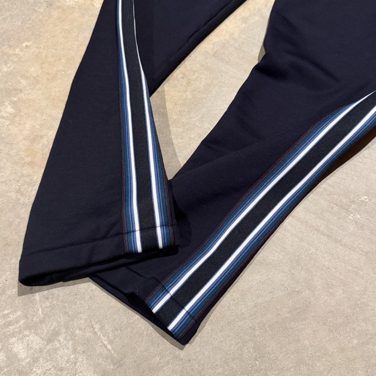 Paul Smith Brand New Paul Smith Stripe Trim Cotton Sweatpants Dark Navy Size US 36 / EU 52 - 4 Thumbnail