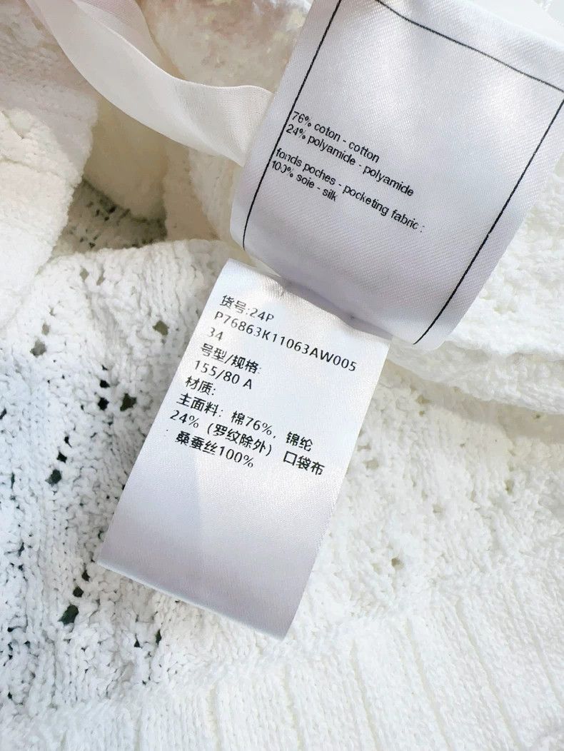 Chanel Chanel 24p white three-dimensional camellia long-sleeved k Size XXS / US 00 / IT 34 - 8 Thumbnail