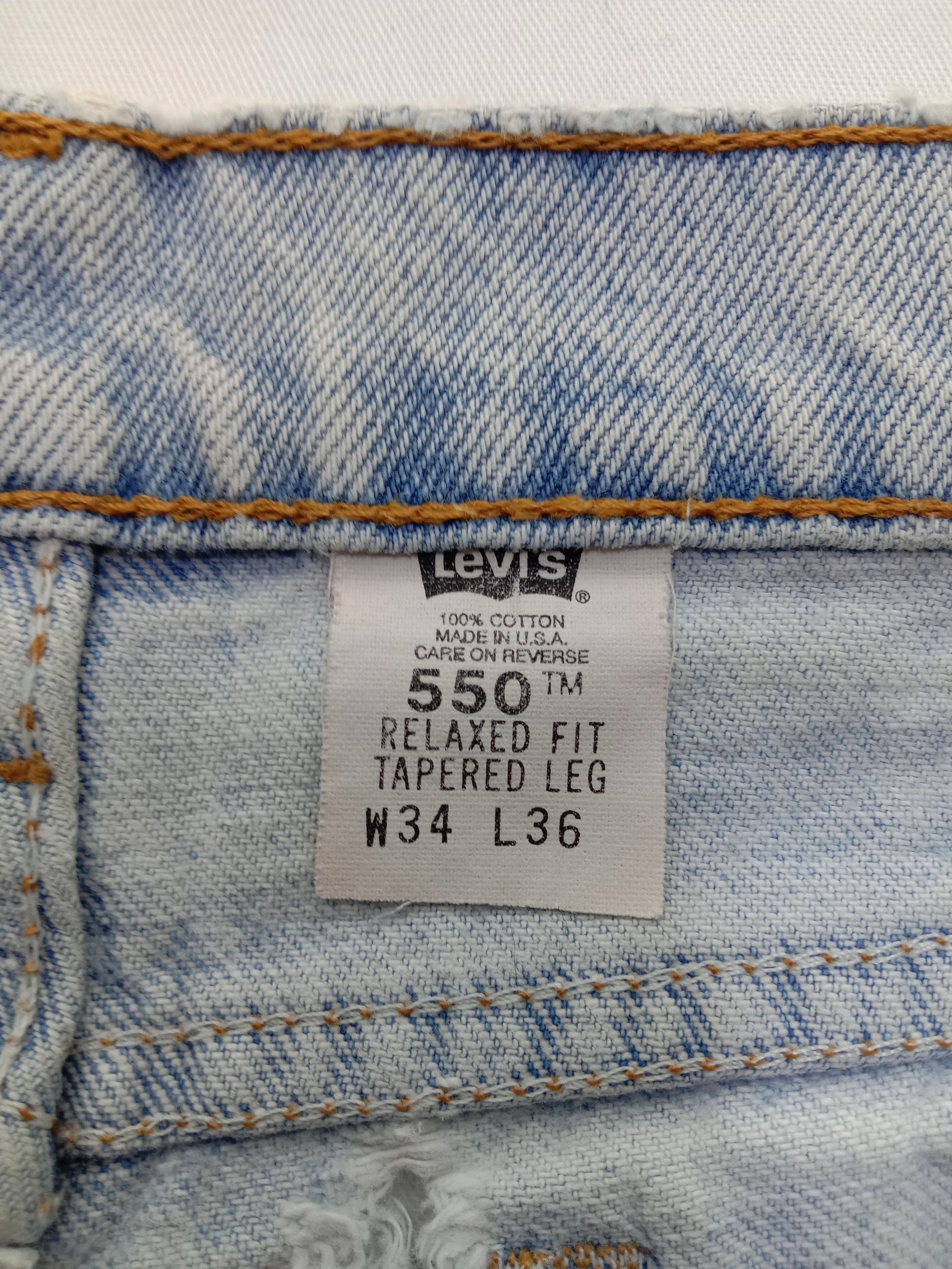 Levi's Vintage 90s Levi's 550 Jeans Relaxed Fit Tapered Leg Denim Size US 32 / EU 48 - 14 Thumbnail