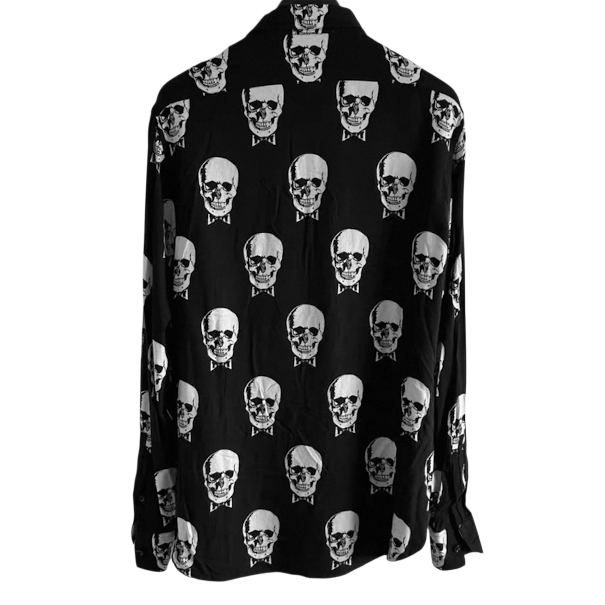 Saint Laurent Paris Saint Laurent Skull Viscose Shirt Size US M / EU 48-50 / 2 - 2 Thumbnail