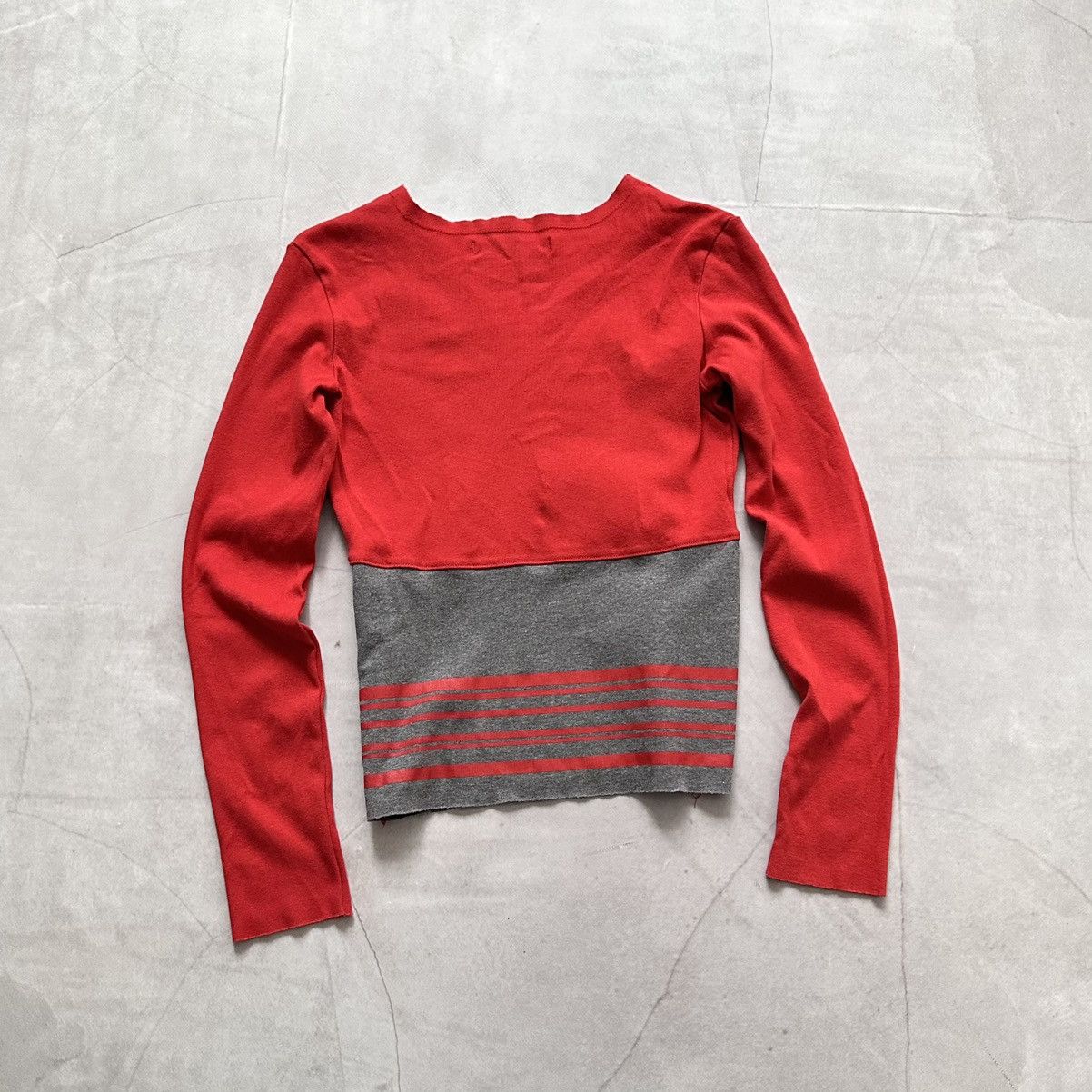 Hysteric Glamour × Undercover 00s Magnolia Striped Top Long Sleeve T Shirt Miss Sixty Vibe Size S / US 4 / IT 40 - 7 Thumbnail