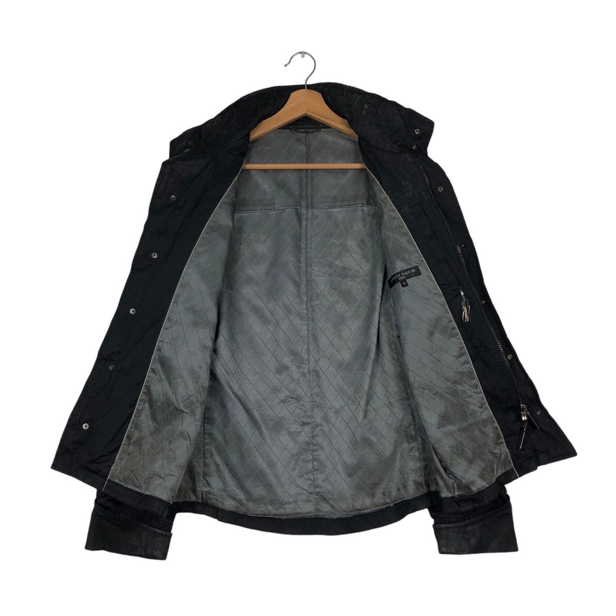 Japanese Brand 📌Vintage Biker Parachute Jacket Junmen Black Line Ginza Size US M / EU 48-50 / 2 - 14 Thumbnail