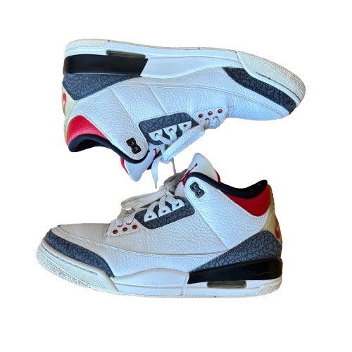 Jordan Brand Jordan 3 Retro SE Fire Red Denim (2020) Size US 10.5 / EU 43-44 - 4 Thumbnail