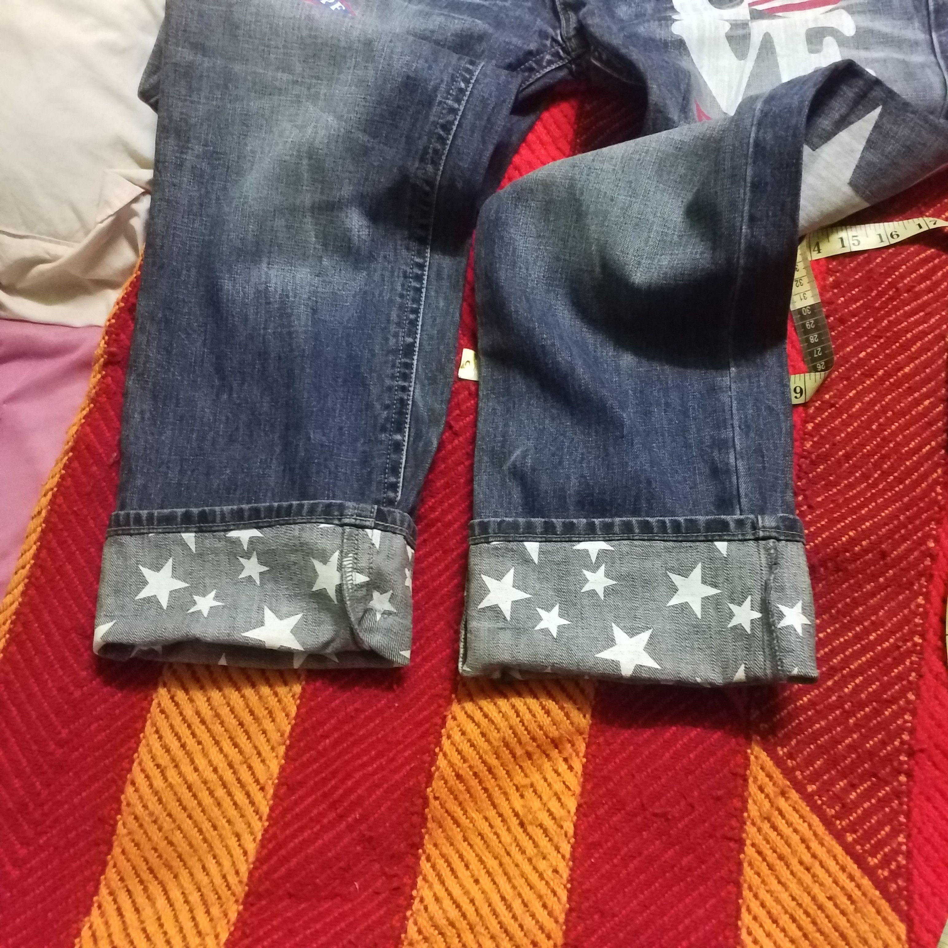 Japanese Brand OVER PRINT JEANS LIKE NEW Size US 34 / EU 50 - 5 Thumbnail