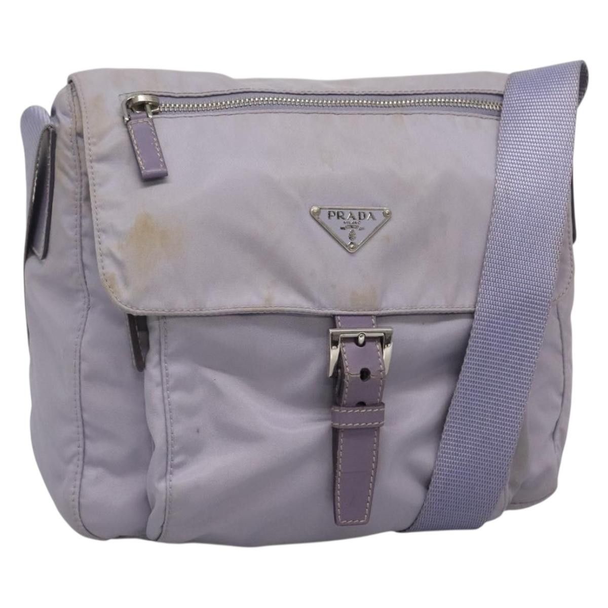 Prada PRADA Shoulder Bag Nylon Purple Silver Size ONE SIZE - 1 Thumbnail
