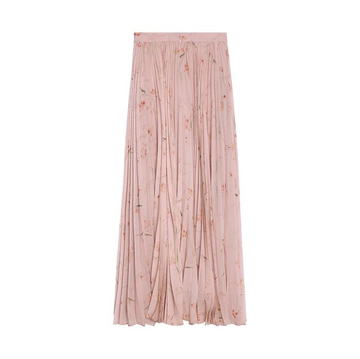 image of Celine O1W1Db10324 Midi Skirt In Pink, Women's (Size 38)