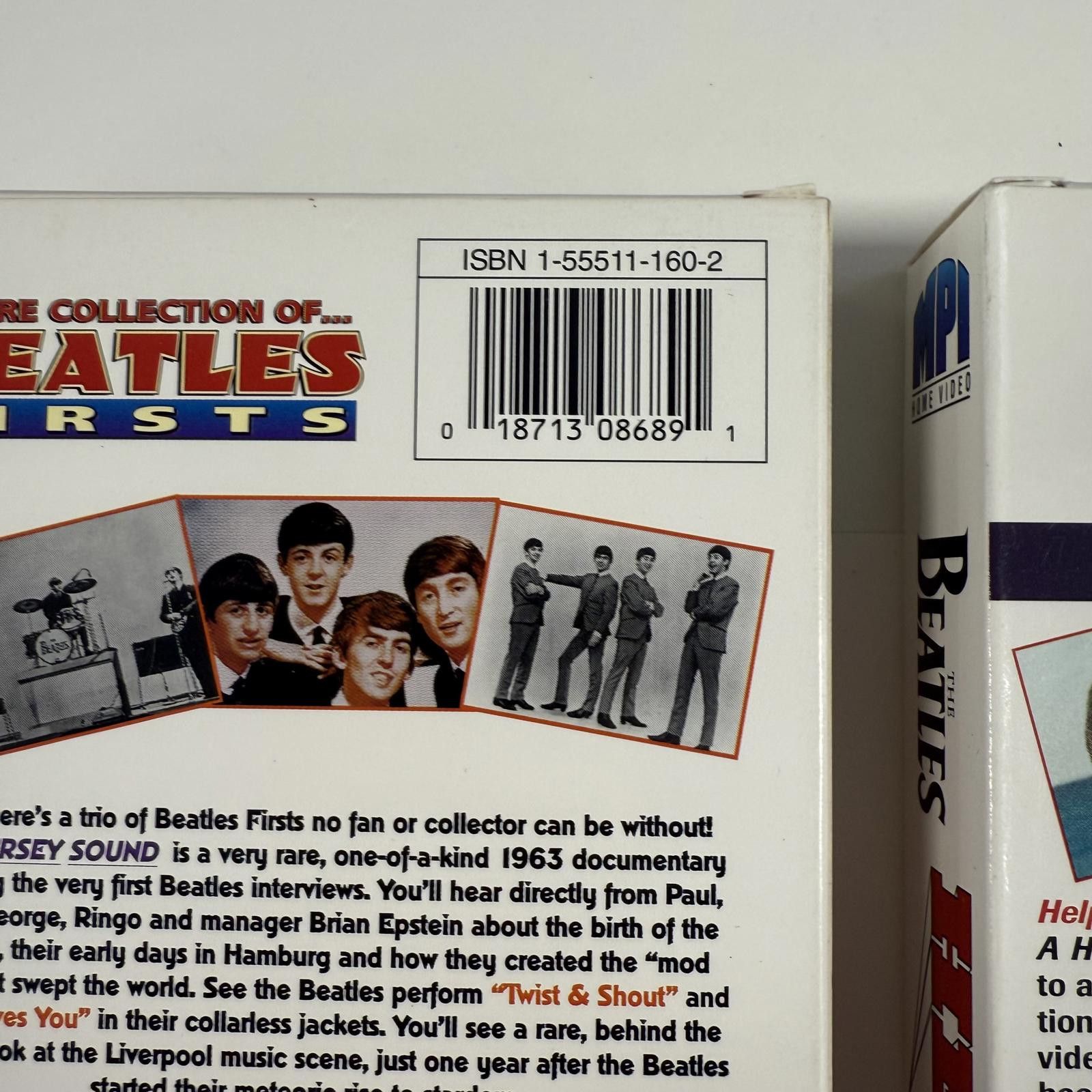 Designer The Beatles Rare VHS Collection Firsts & Help! 1995 Size ONE SIZE - 3 Thumbnail