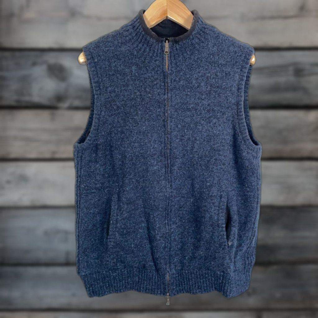 Pendleton Pendleton Wool Reversible Zip Up Vest Men's XL Dark Blue Black Fleece Lining Size US XL / EU 56 / 4 - 1 Thumbnail