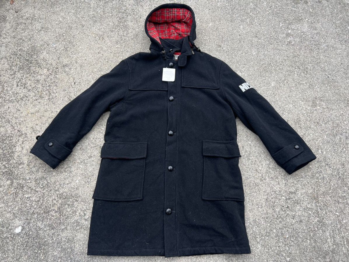 Japanese Brand VTG 90s NISMO International Racing Black Wool Duffel Jacket Size US L / EU 52-54 / 3 - 17 Thumbnail