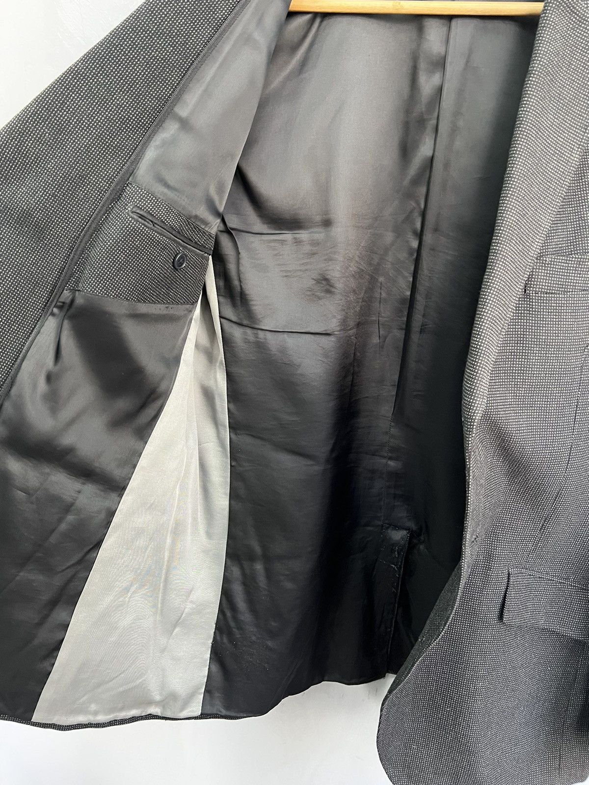 Balmain Vintage 3 button Balmain blazer jacket gray Size 52R - 10 Thumbnail