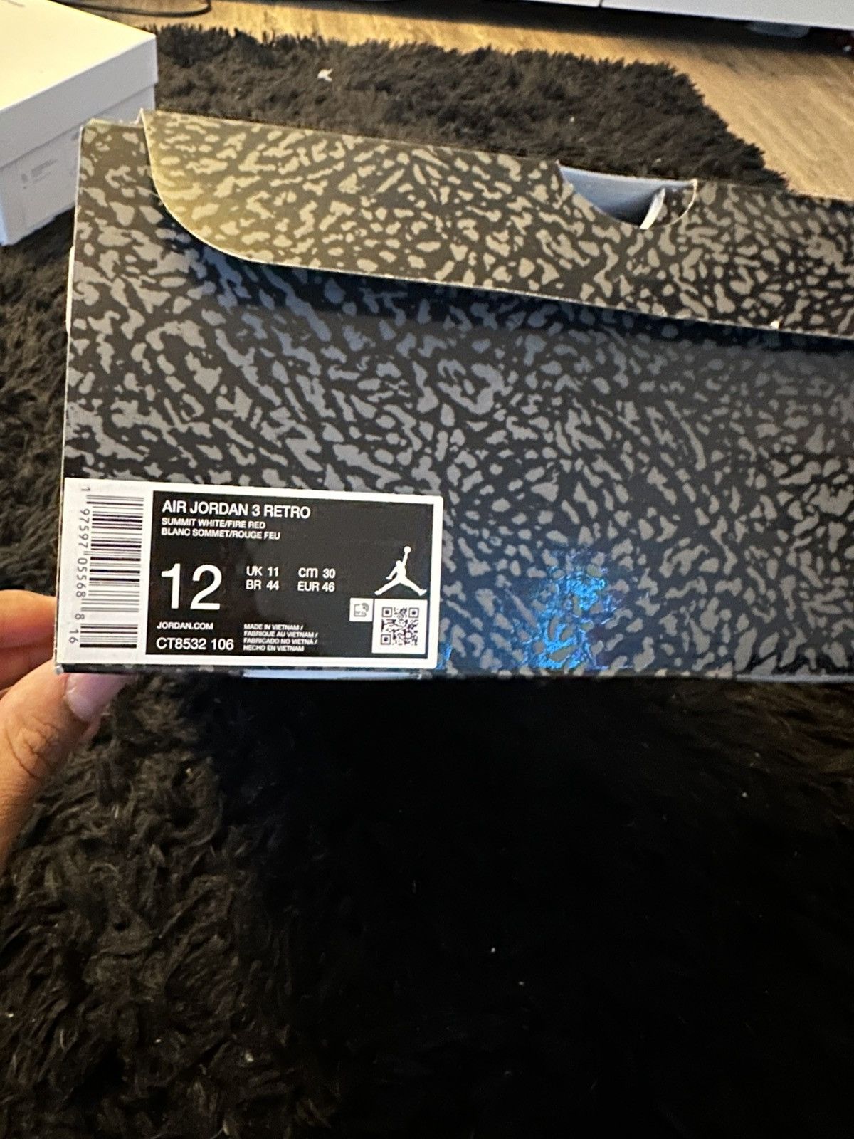 Jordan Brand Jordan 3 Retro ‘Fear’ 2023 Size US 12 / EU 45 - 7 Thumbnail