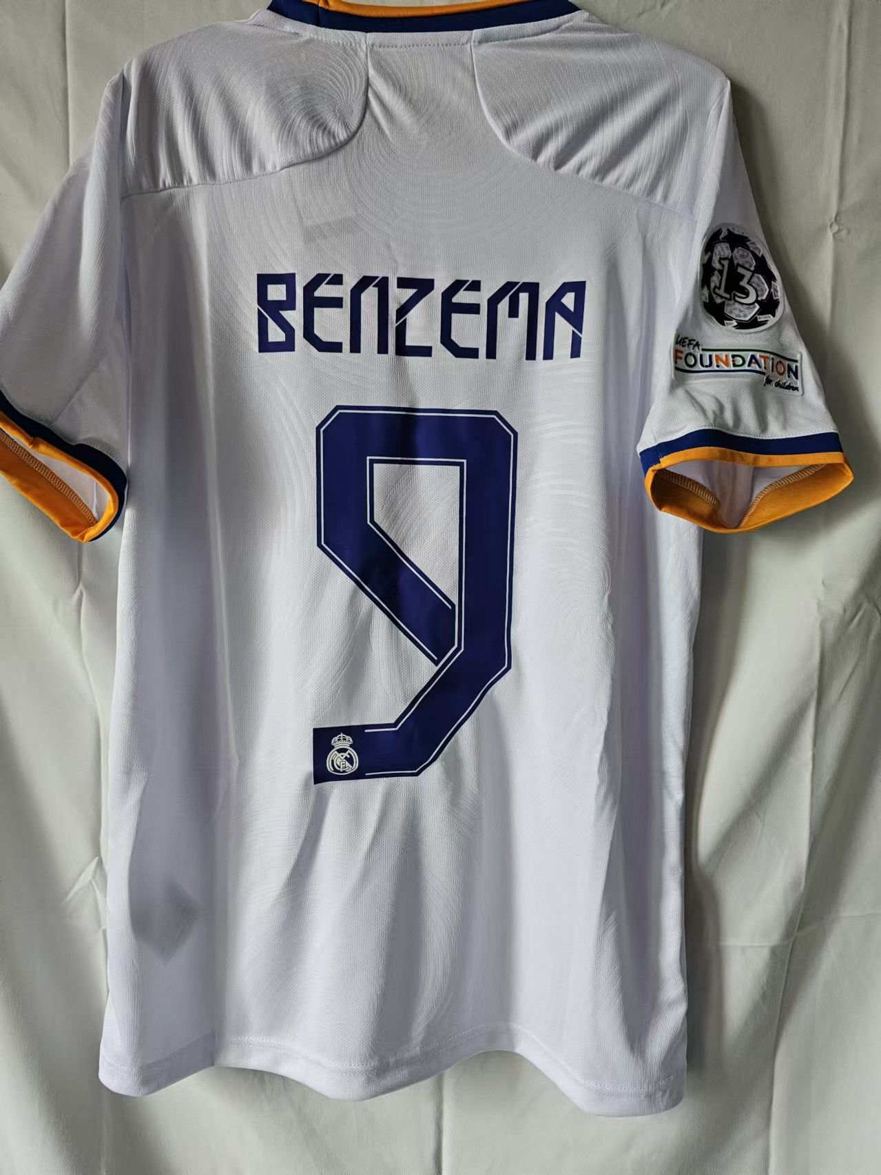 2022 Real Madrid #9 Benzema Jersey Home XL