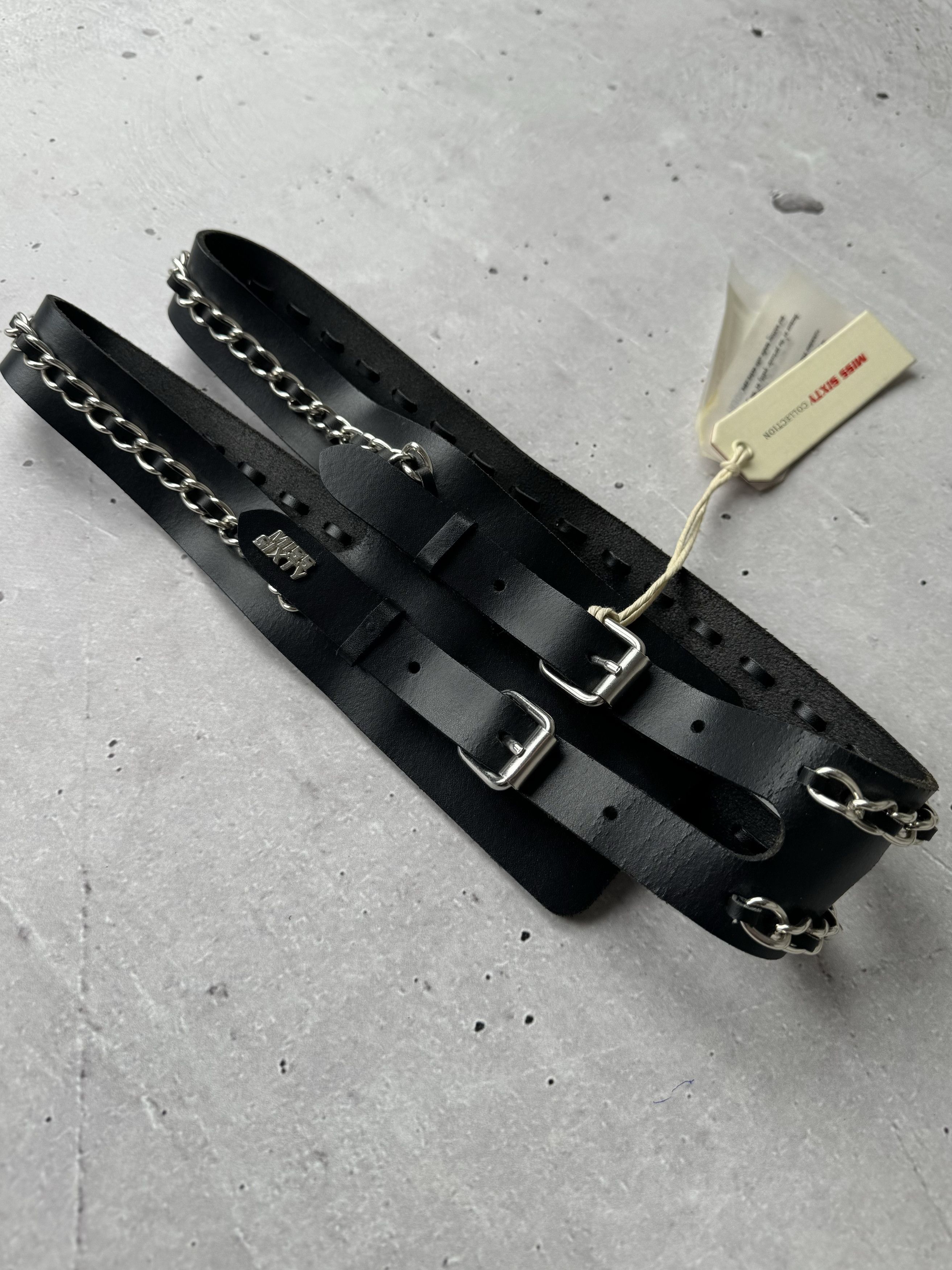 Miss Sixty Miss Sixty Vintage Leather Belt Iron Chain Size ONE SIZE - 1 Thumbnail