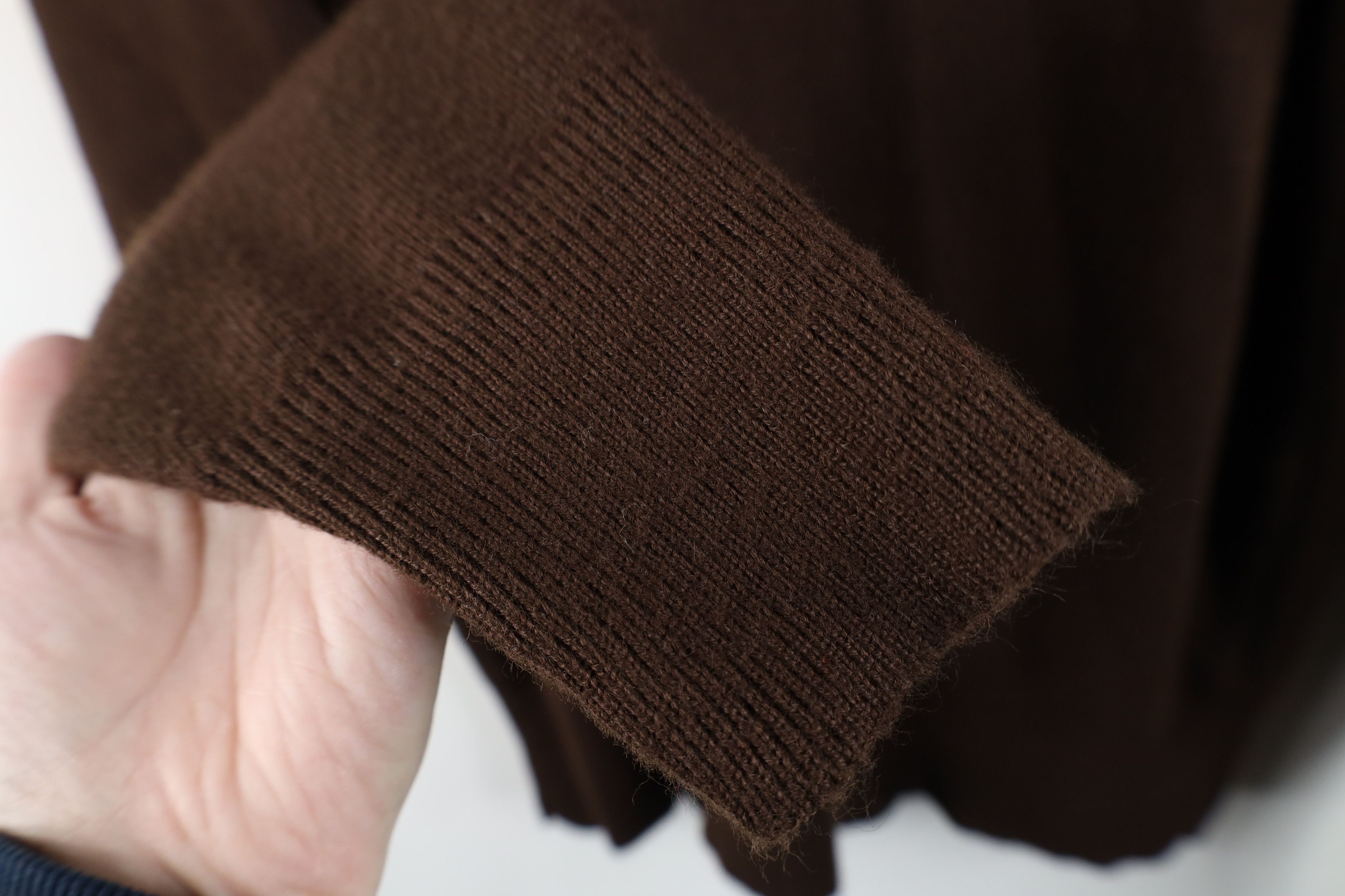 Vintage Vintage 70s Streetwear V-Neck Sweater Brown USA Acrylic Size US XL / EU 56 / 4 - 7 Thumbnail