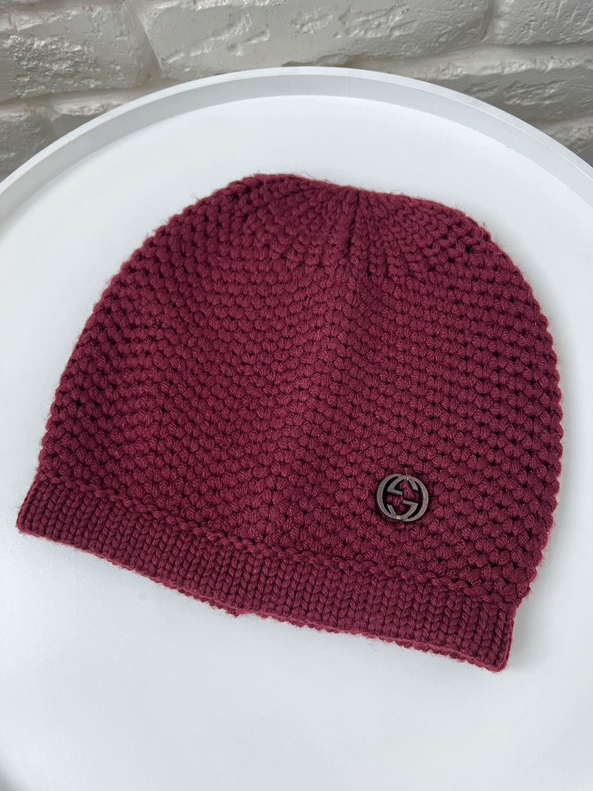 Gucci Gucci GG Logo Knit Wool Beanie Hat M Size Size ONE SIZE - 1 Thumbnail