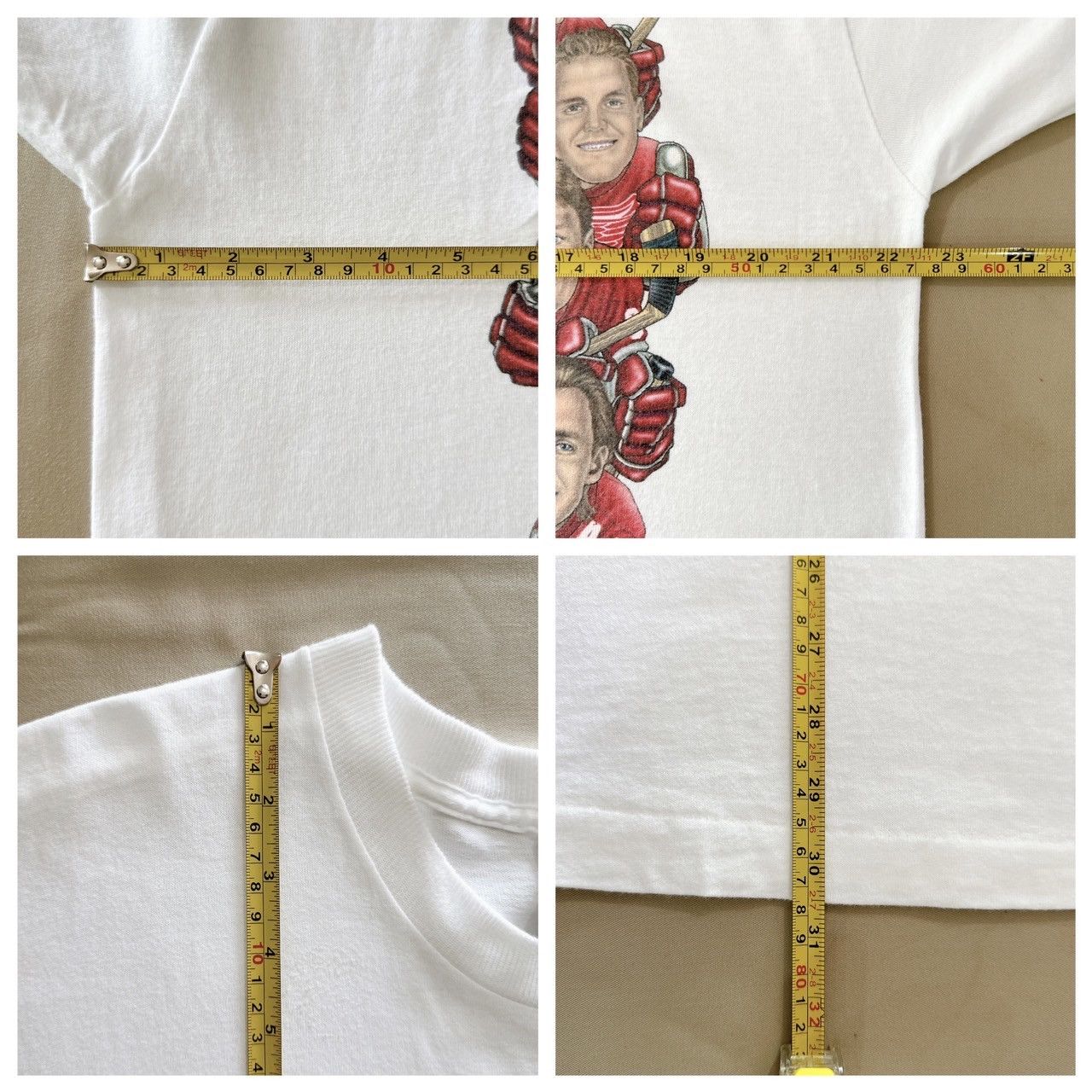 Pro Player × Vintage 90s Detroit Red Wings caricatures NHL t-shirt/ L Size US L / EU 52-54 / 3 - 9 Thumbnail