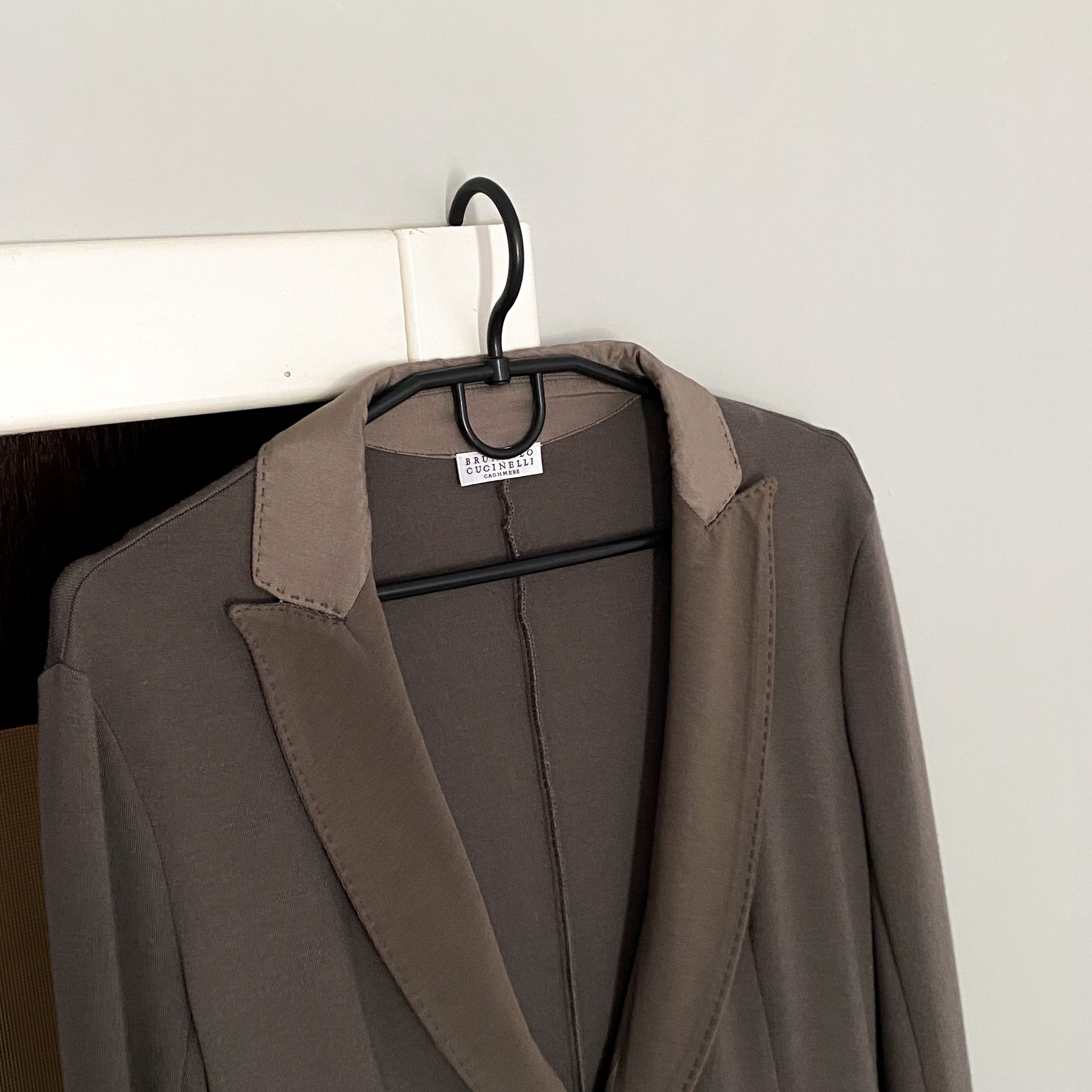 Brunello Cucinelli Brunello Cucinelli Cashmere and Silk Blazer Size L / US 10 / IT 46 - 7 Thumbnail