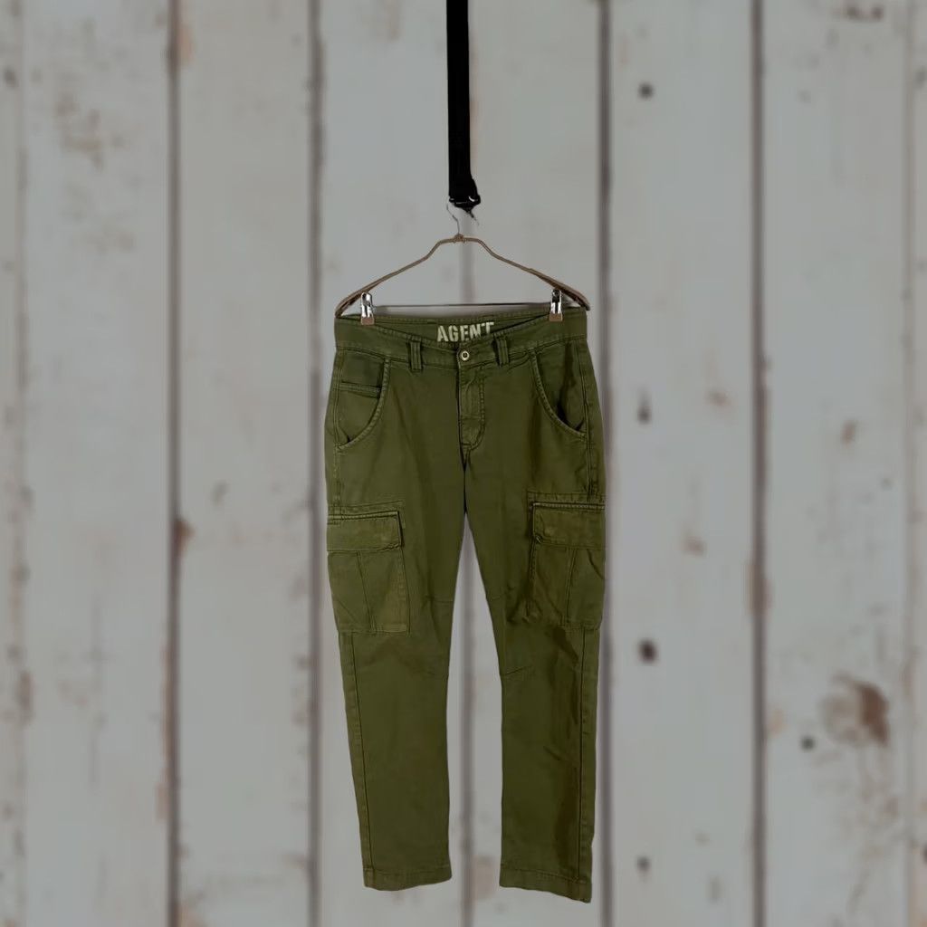 Alpha Industries Alpha Industries Mens Cargo Pants Size 31 Olive Green Cotton Straight Leg Size US 31 - 1 Thumbnail