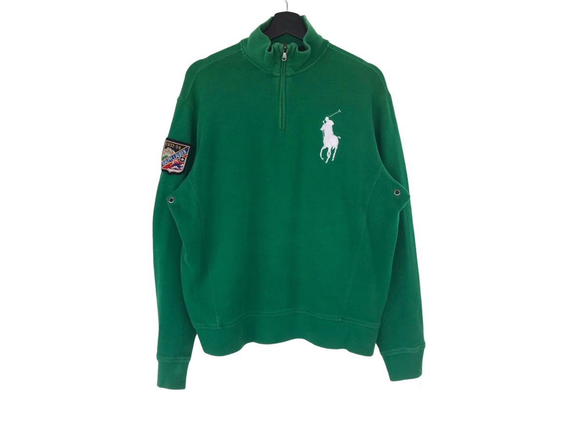 Polo Ralph Lauren Vintage polo ski patch big pony logo quater zip sweatshirt Size US M / EU 48-50 / 2 - 1 Thumbnail