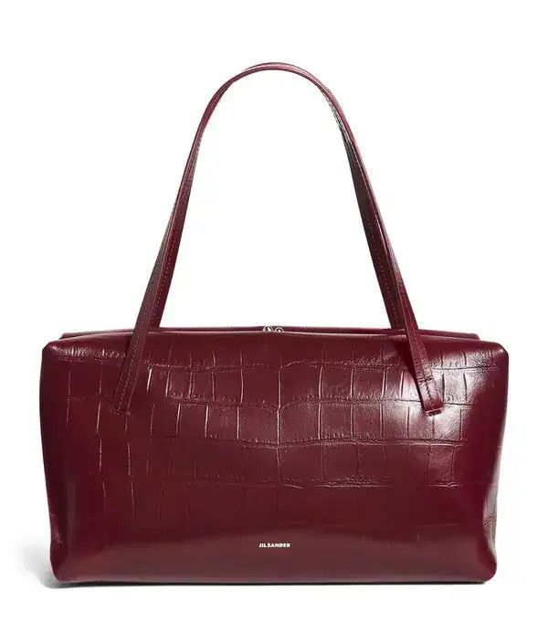 Jil Sander o1loc1c0426 Size:OS/Pillow Leather Shoulder Bag in Red Size ONE SIZE - 1 Thumbnail