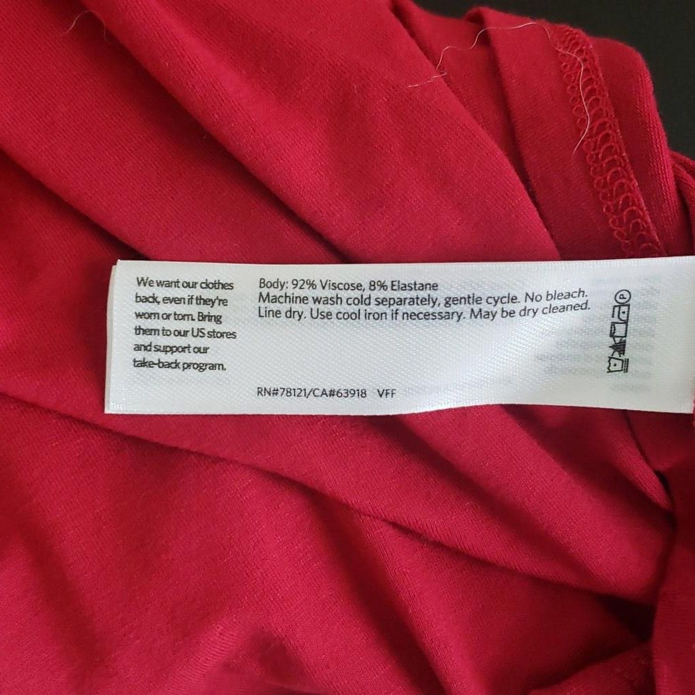Eileen Fisher CT639 Eileen Fisher Red Short Sleeve T-shirt L Size L / US 10 / IT 46 - 7 Thumbnail
