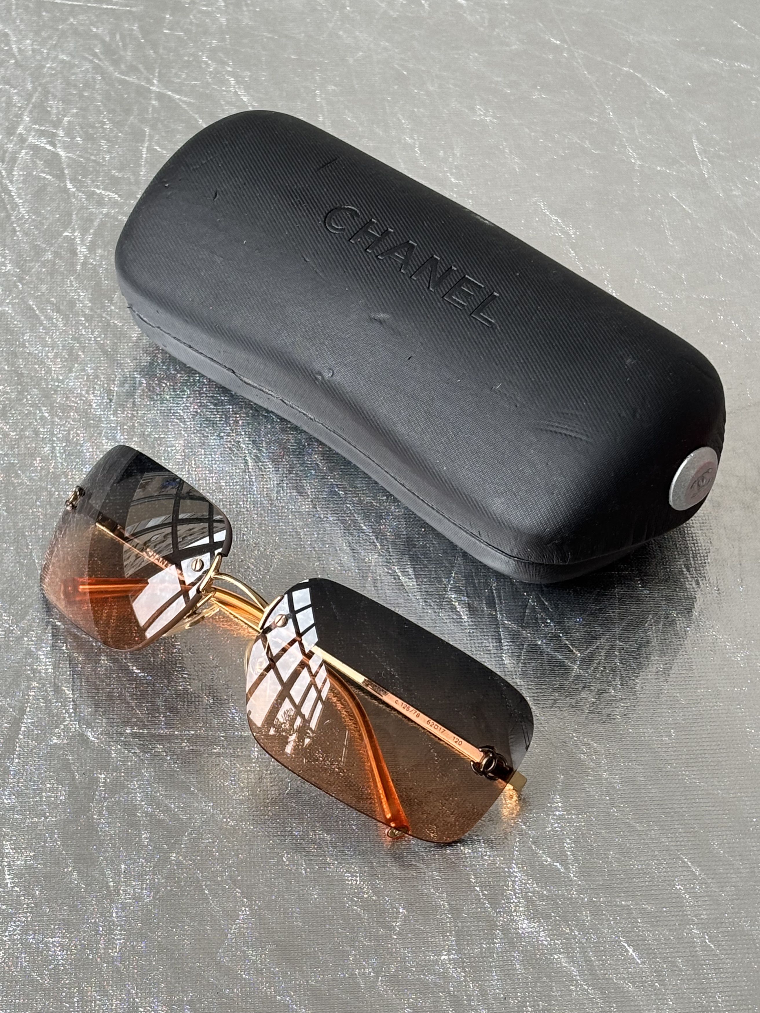 Chanel CHANEL Sunglasses 4017 Rimless Rhinestones Vintage Size ONE SIZE - 3 Thumbnail