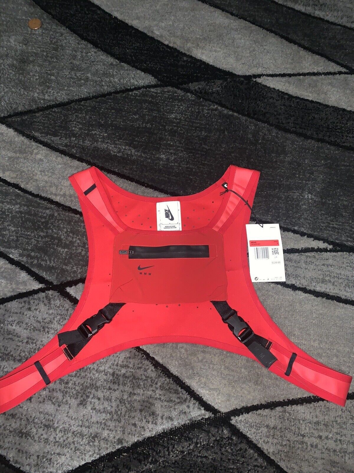 MMW × Nike Nike Red MMW Edition L NRG Training Series 003 Vest Size ONE SIZE - 2 Thumbnail
