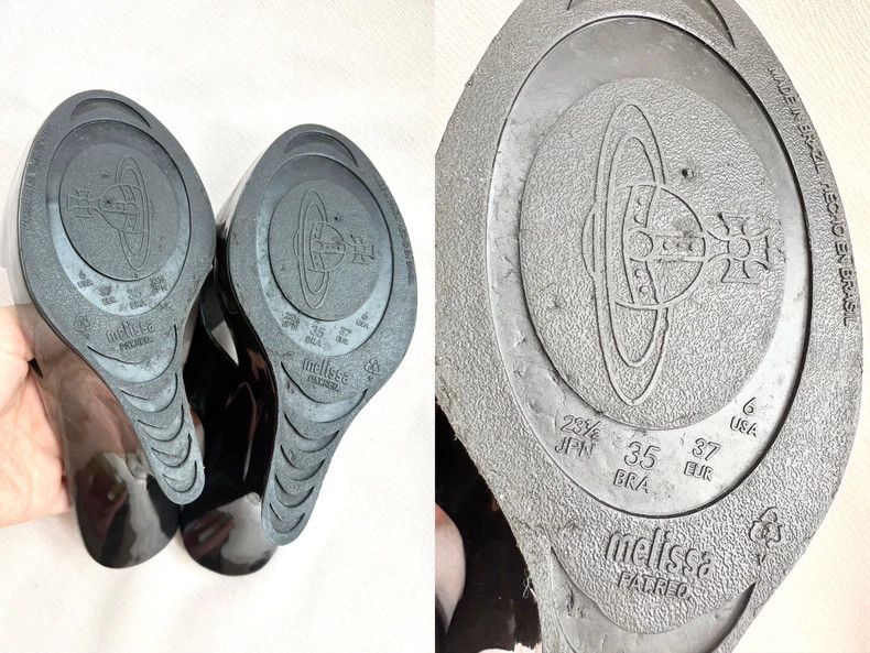 Vivienne Westwood Vivienne Westwood Black Asymmetrical Wedge Heel High Heels Size US 6.5 / IT 36.5 - 6 Thumbnail
